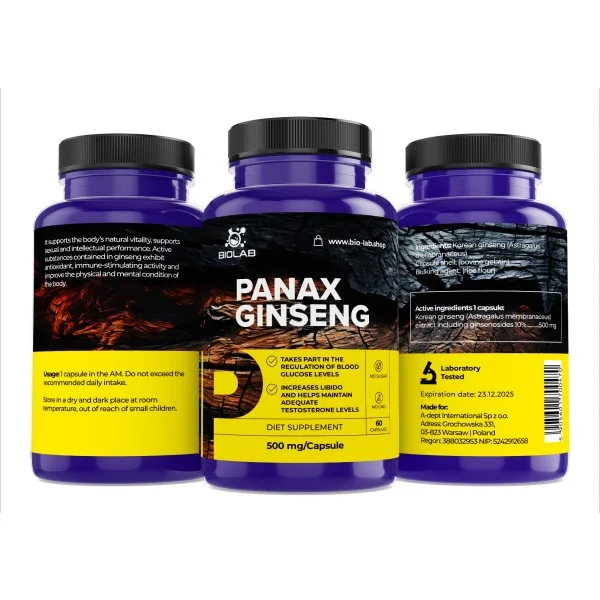 Panax ginseng, 10%...