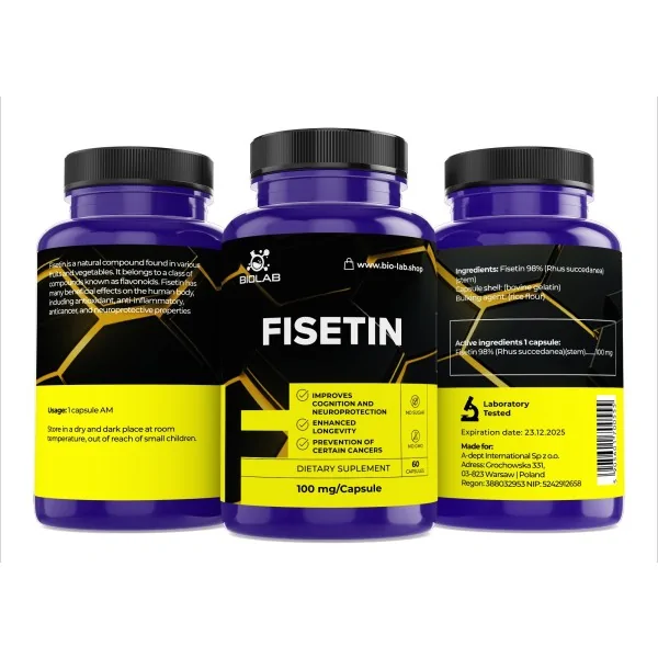 Fisetin 100 mg, 60 capsule