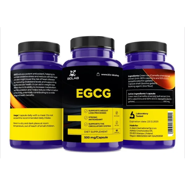EGCG 500 mg, 60 kapslar