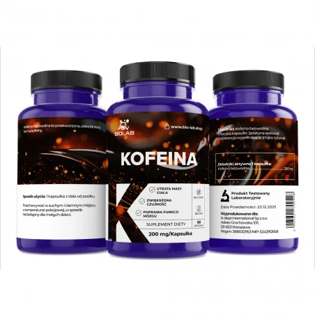 Cafeína 200 mg, 60 cápsulas