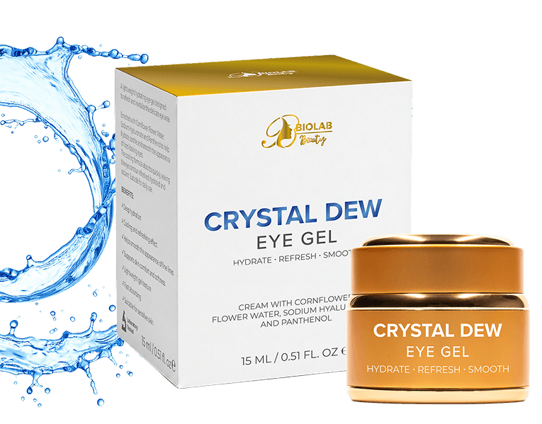 Crystal Dew Eye Gel – opakowanie i słoiczek
