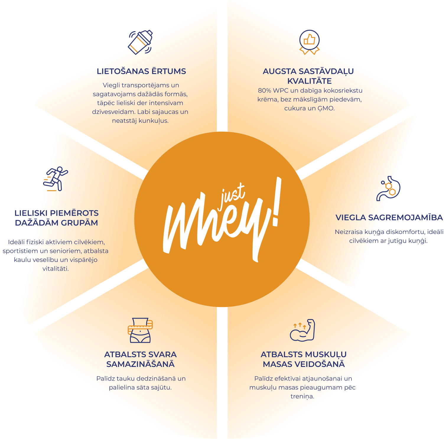 Just Whey proteīna īpašības