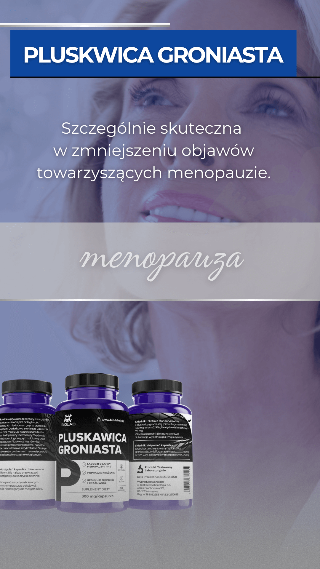 black cohosh suplement