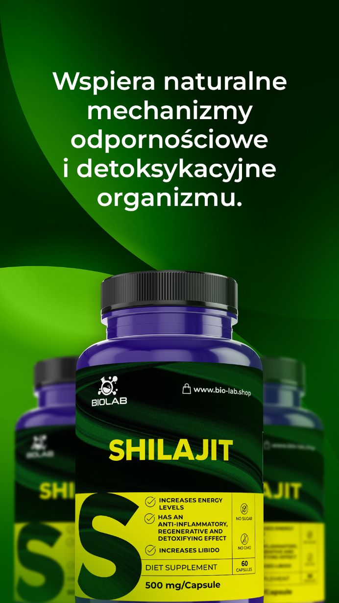 Shilajit Mumio 500 mg – wsparcie adaptogenne, detoksykacja i witalność