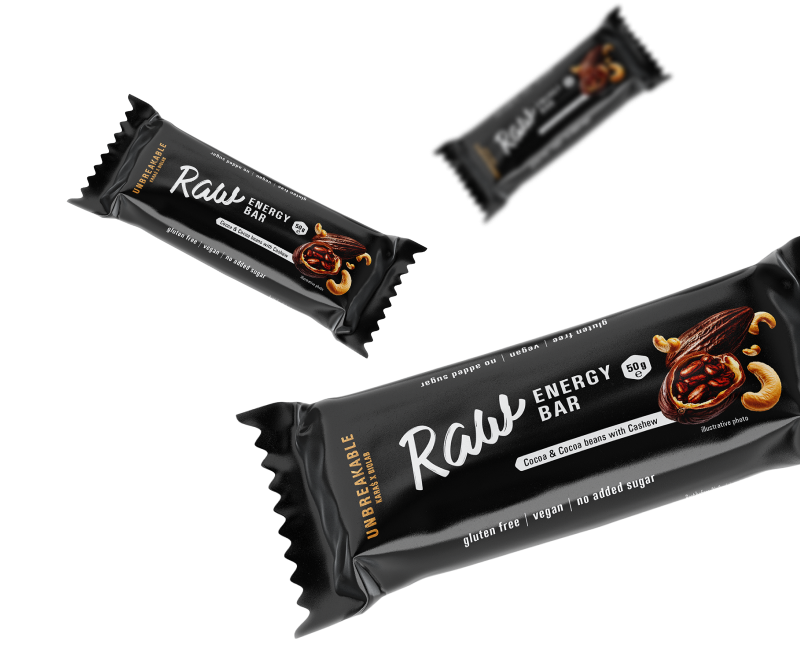 RAW Energy Bar UNBREAKABLE Karaś x Biolab, energy bars