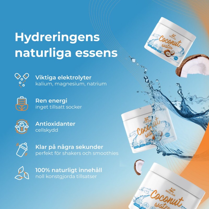 Kokosvattenpulver, 250g