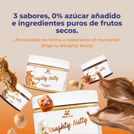 Crema de frutos secos sin azúcar, NAUGHTY NUTTY, 250g