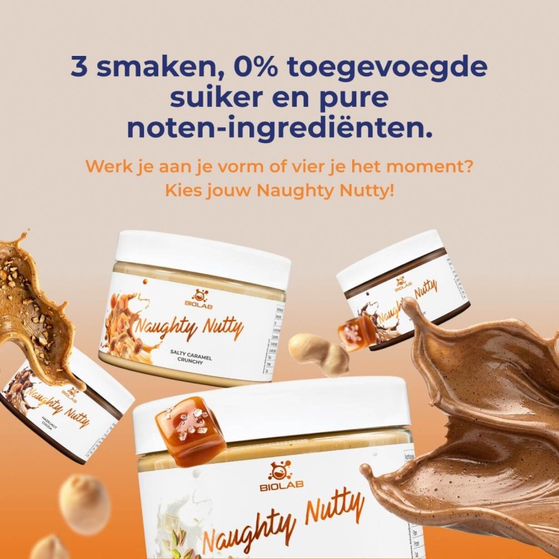 Suikervrije Notencrème, NAUGHTY NUTTY, 250g