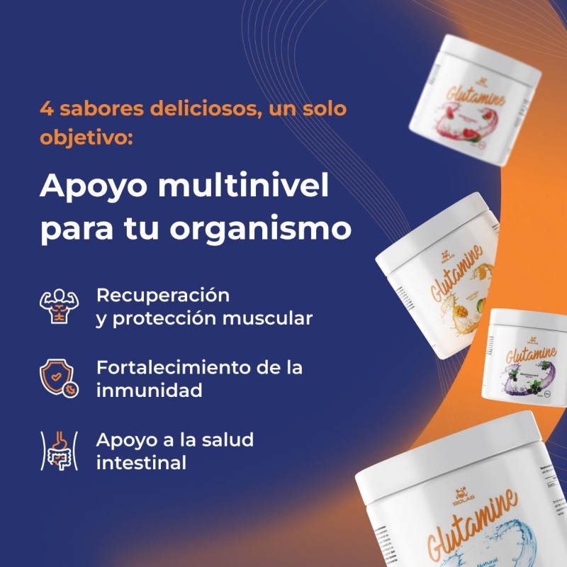 Glutamina en polvo, 500g