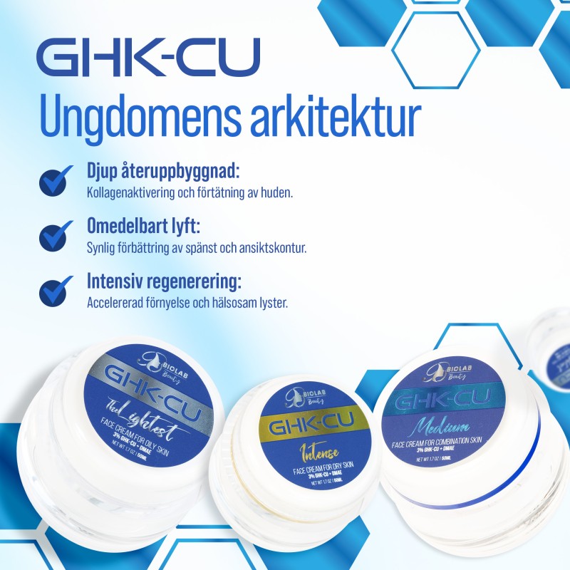 Peptidkräm för torr hud GHK-Cu Intense 50 ml