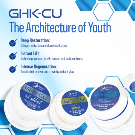 Peptīdu sejas krēms taukai ādai GHK-Cu The Lightest 50 ml