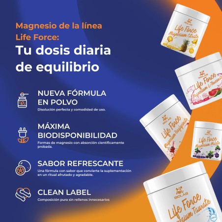 Life Force L-treonina de magnesio, polvo, 100 g