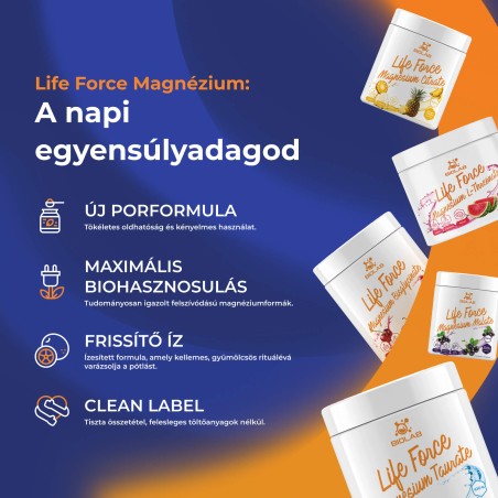 Life Force L-treonát magnézium, por 100 g