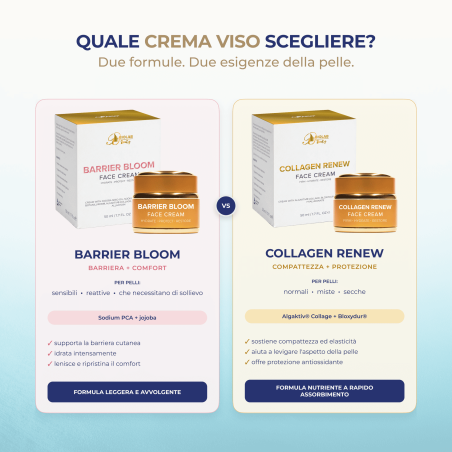 Collagen Renew Face Cream, crema per il viso con Algaktiv® Collage e Bloxydur®