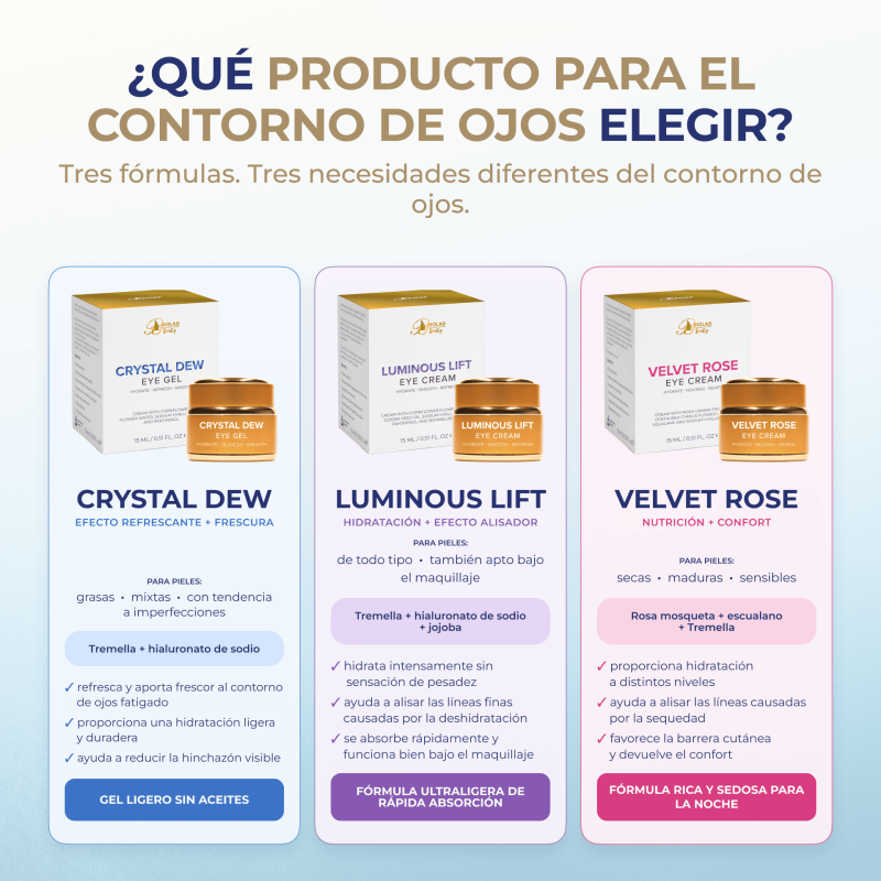 Velvet Rose Eye Cream, crema para el contorno de los ojos con aceite de rosa silvestre y Tremella fuciformis, 15 ml