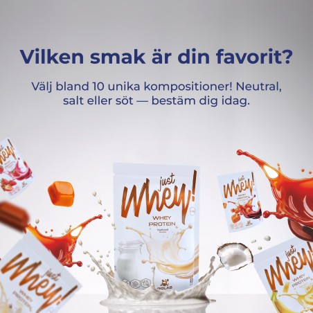 Just Whey! vassleproteinpulver WPC premium Nutri Whey™, påse 35g