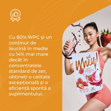 Just Whey! Proteină din zer WPC premium Nutri Whey™, plic 35g