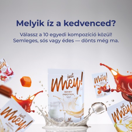 Just Whey! Tejsavó fehérje WPC premium Nutri Whey™ ízkeverék, 10 x 35g