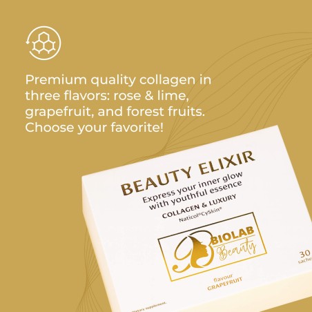 Premium Collagen Beauty Elixir with Naticol® CySkin®, 30 stick packs