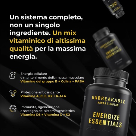 Energize Essentials, UNBREAKABLE Karaś x Biolab, 60 capsule