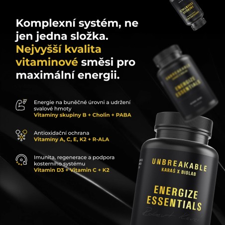 Energize Essentials, UNBREAKABLE Karaś x Biolab, 60 kapslí