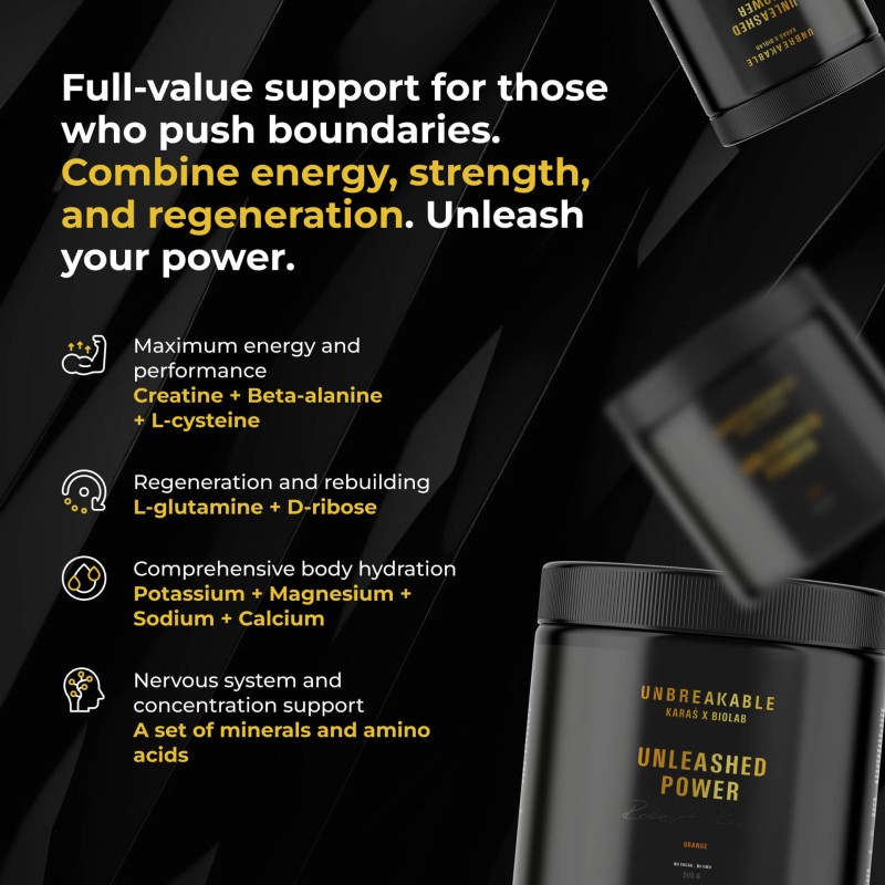 Unleashed Power, UNBREAKABLE Karaś x Biolab, 500g