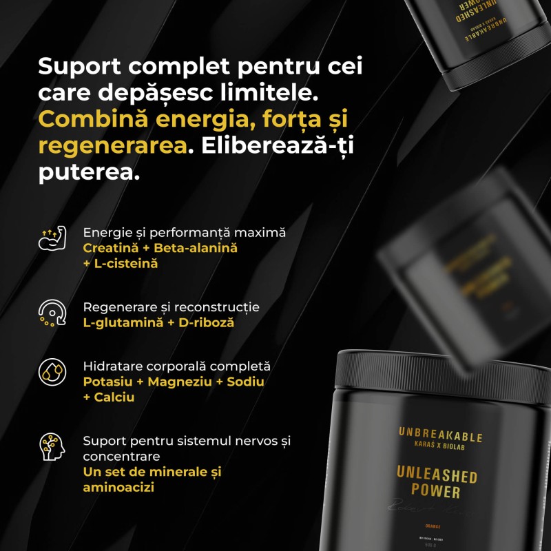 Unleashed Power, UNBREAKABLE Karaś x Biolab, 500g