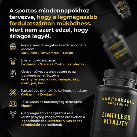 Limitless Vitality, UNBREAKABLE Karaś x Biolab, 60 kapszula