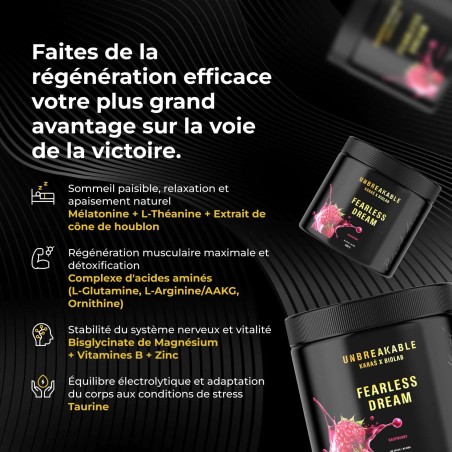 Fearless Dream, UNBREAKABLE Karaś x Biolab, goût framboise, 500g