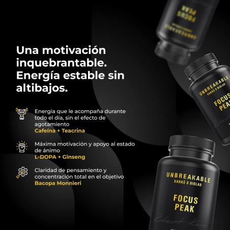 Focus Peak, UNBREAKABLE Karaś x Biolab, 60 cápsulas
