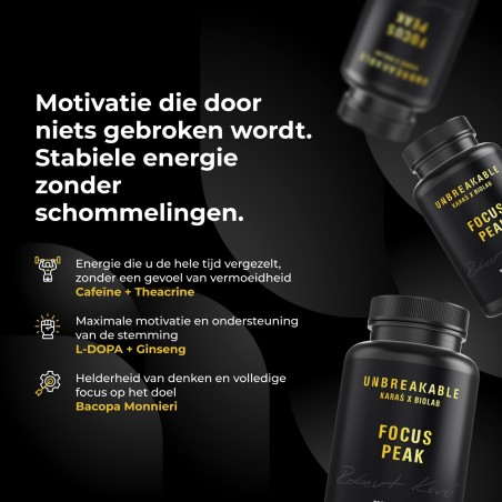 Focus Peak, UNBREAKABLE Karaś x Biolab, 60 capsules
