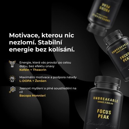 Focus Peak, UNBREAKABLE Karaś x Biolab, 60 kapslí