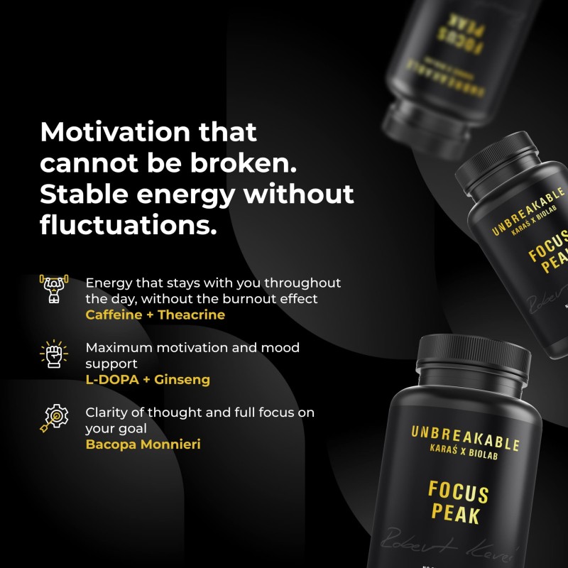 Focus Peak, UNBREAKABLE Karaś x Biolab, 60 kapslar