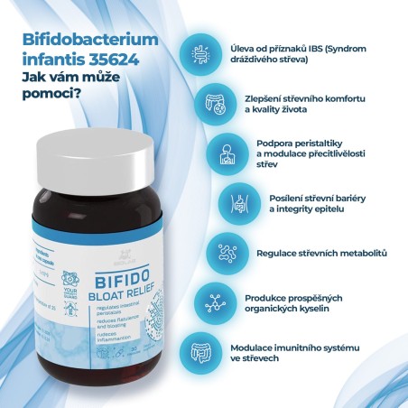 Bifido Bloat Relief, 30 kapslí