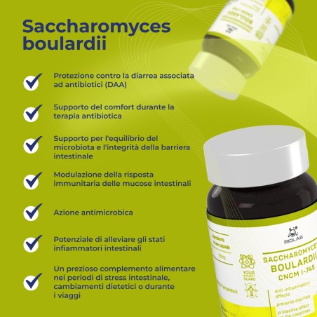 Saccharomyces boulardii 250 mg, 60 capsule