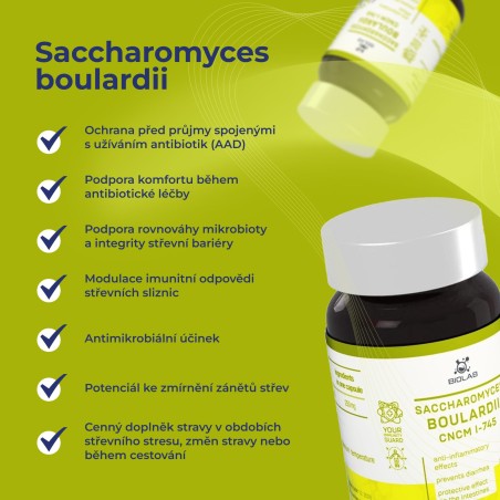 Saccharomyces boulardii 250 mg, 60 kapslí