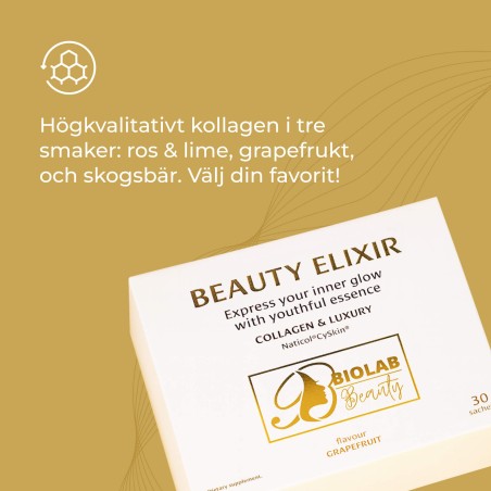 Premiumkollagen Beauty Elixir med Naticol® CySkin®, 30 portionspåsar