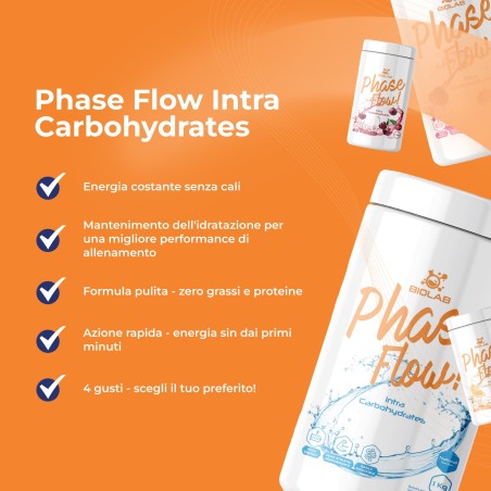 Phase Flow Intra Carbohydrates, mix di carboidrati in polvere, 1 kg