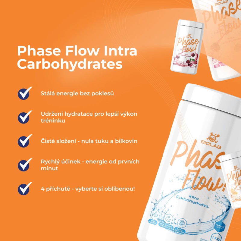 Phase Flow Intra Carbohydrates, směs sacharidů v prášku, 1 kg