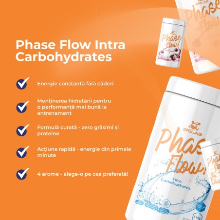 Phase Flow Intra Carbohydrates, amestec de carbohidrați pudră, 1 kg