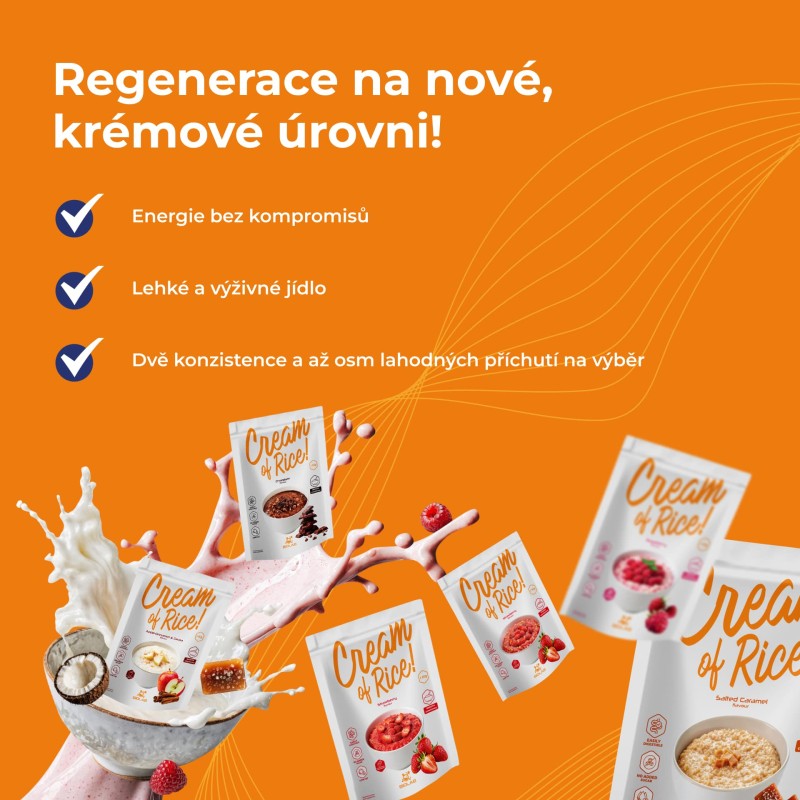 Cream of Rice Smooth, výživné rýžové jídlo, 1 kg