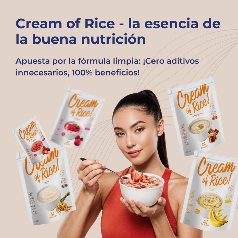 Cream of Rice Smooth, comida de arroz nutritiva, 1 kg