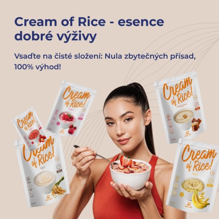 Cream of Rice Smooth, výživné rýžové jídlo, 1 kg