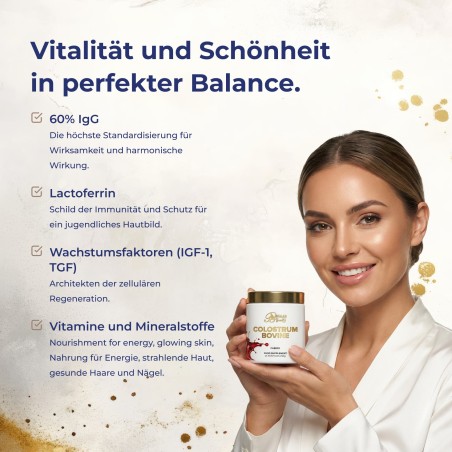 Colostrum Bovine - Rinderkolostrum 60% IgG, 50g (25 Portionen)
