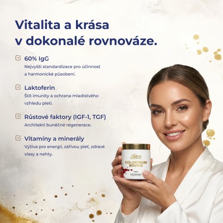 Colostrum Bovine - hovězí kolostrum 60% IgG, 50g (25 porcí)