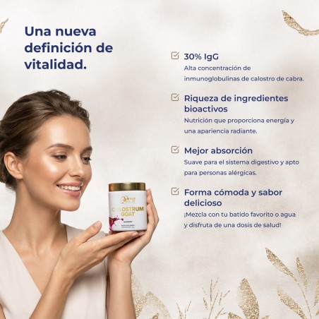 Goat Colostrum - calostro de cabra 30% IgG, 50g (25 raciones)