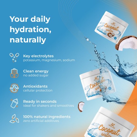 Kokosriekstu ūdens pulveris, 250g